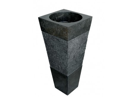 Lavabo piramide nero 40x40x90