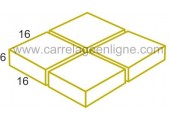 Adoquín individual cuadrado en piedra reconstituida Fontvieille 16 x 16 x 3 Artemat 1660pf