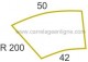 Margelle profil galbé en pierre reconstituée ÉVASION Courbe R200 ARTEMAT 2320 MGCR