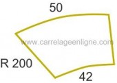 Margelle profil galbé en pierre reconstituée Évasion courbe r200 Artemat 2320 mgcr