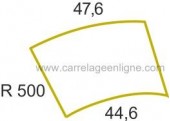 Brocal perfil doblado en piedra reconstituida Évasion curva r500 Artemat 2362 mgcr