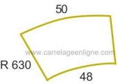 Brocal perfil doblado en piedra reconstituida Évasion curva r630 Artemat 2363 mgcr