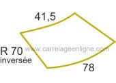 Brocal perfil doblado en piedra reconstituida Fontvieille curva invertida r70 Artemat 2907mgci