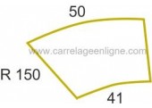 Brocal perfil doblado en piedra reconstituida Fontvieille curva r150 Artemat 2950 mgcr