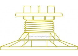 Plots pour pose dallage réglable 60 à 90 mm ARTEMAT 9302 PLR